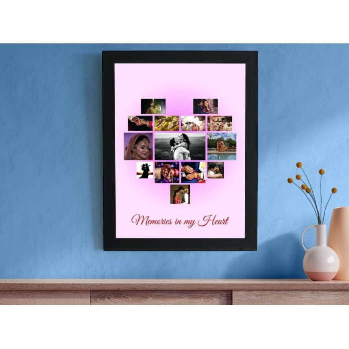 Customised Photo with Frame Wall Mount