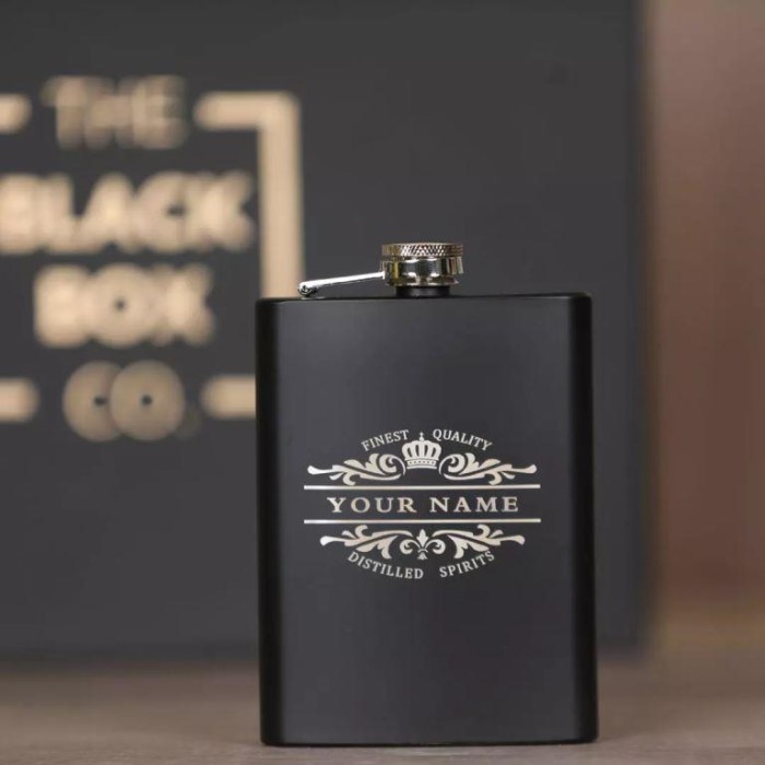 Hip Flask - 7 OZ - Black