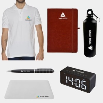 Employee Welcome Kit (Polo T-Shirt, Water Bottle, Coffee Mug, Dairy, Pen)