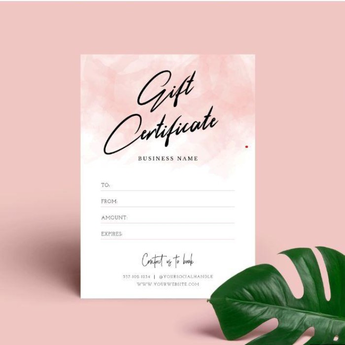 Custom Gift Certificates