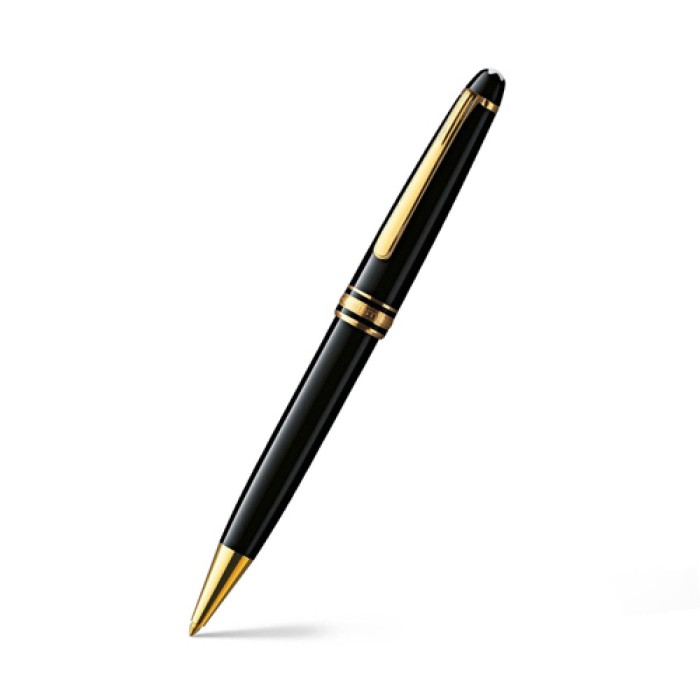 Premium Brush Stone Black Ball Pens