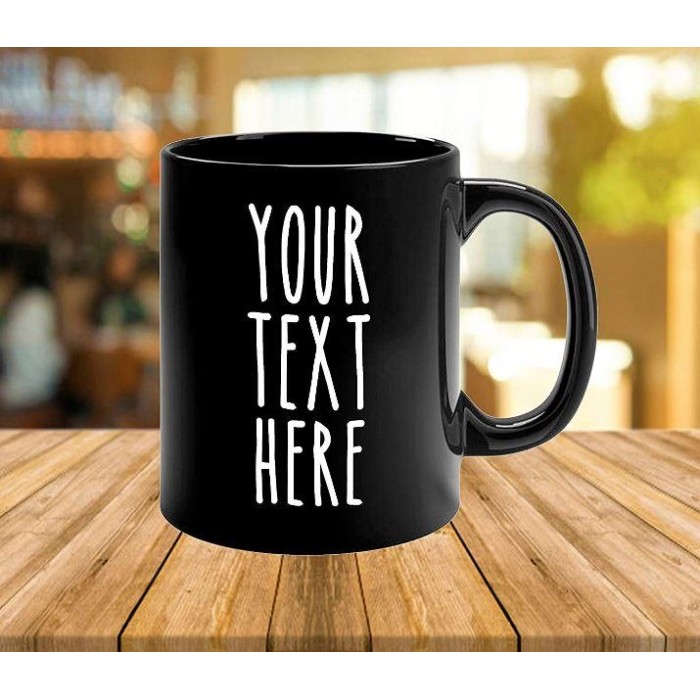 Custom Mugs Black