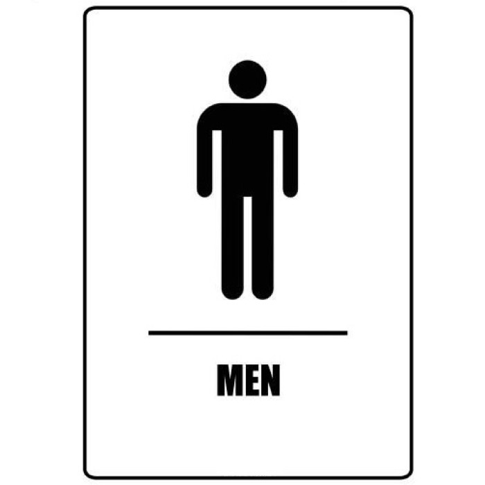 Mens Restroom Signs