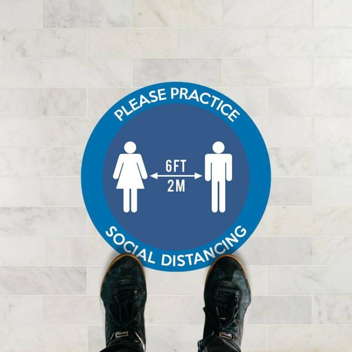 Floor Stickers - Social Distancing