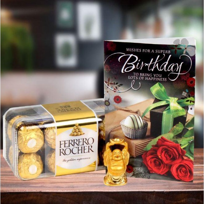 Ferrero Rocher Gift Hamper with Greeting Card