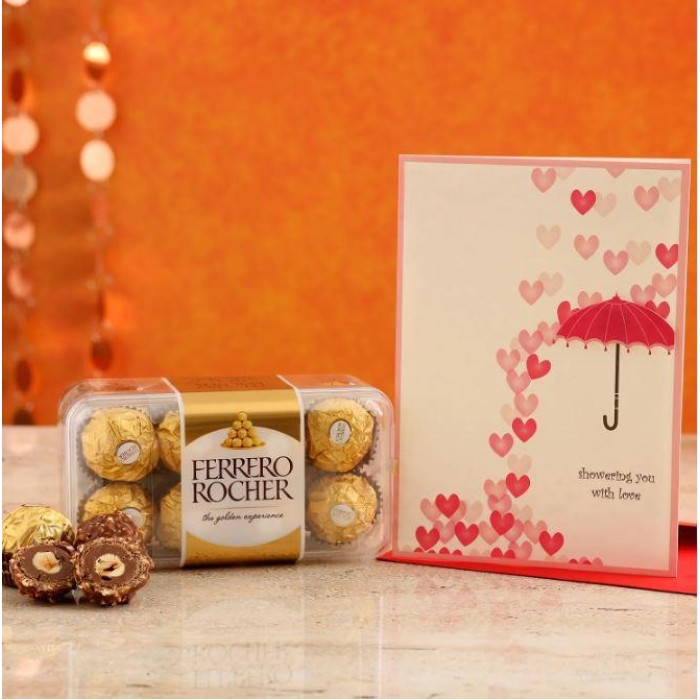 Ferrero Rocher Gift Hamper with Greeting Card