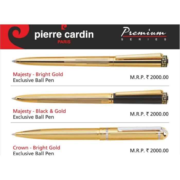 Pierre Cardin - Majesty Black & Gold Ball Pens