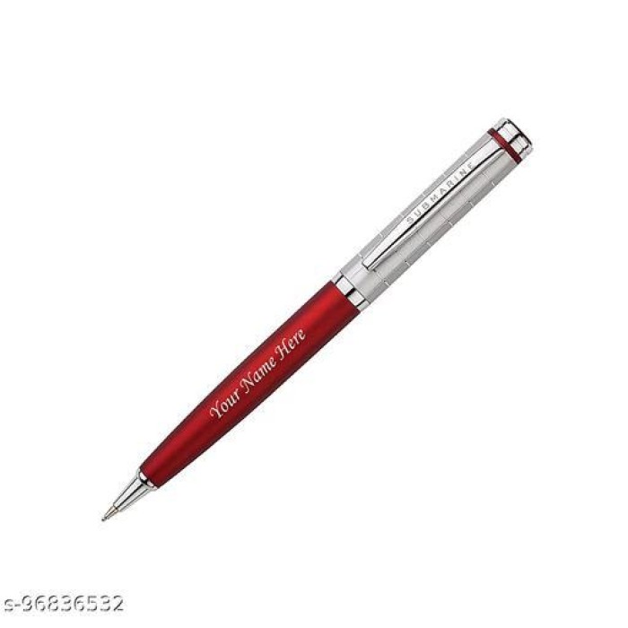 Submarine Artistic Plastic Pens with Stylish Metal Clip