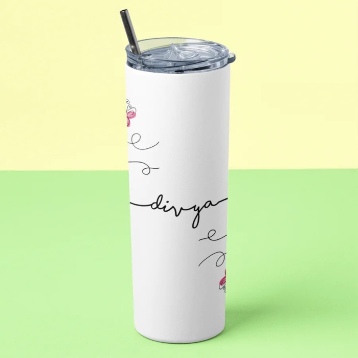 Personalised Skinny Tumbler 600ml