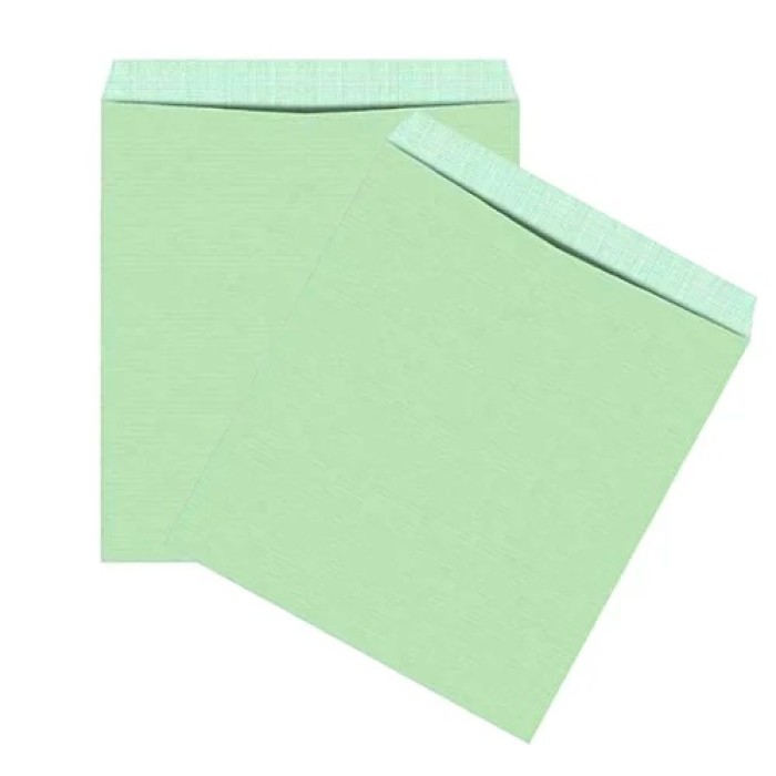 Cloth Lined Green Envelope