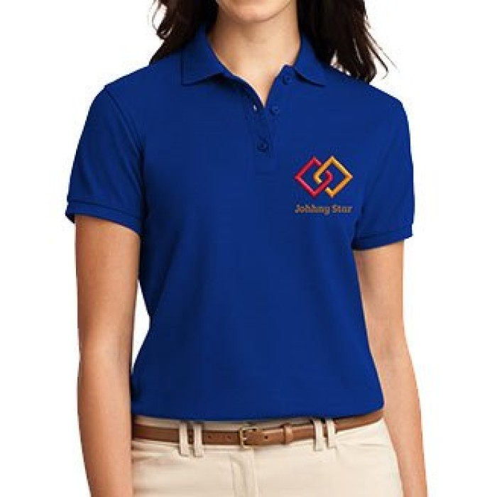 Womens Embroidered Polo T-Shirts