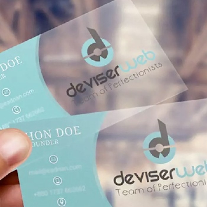 Transparent Business Cards