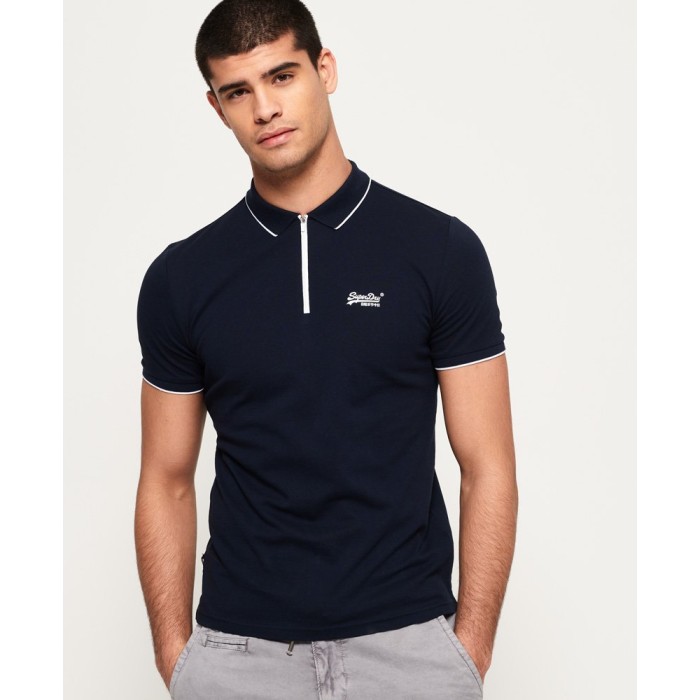 Pikmee Tipline Zipper Polo T-Shirt